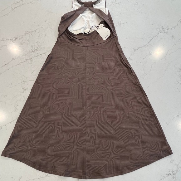Prana NEW Jewel Lake Dress Womens S Brown Travel Outdoor Pockets Bra Stretch - Picture 2 of 12